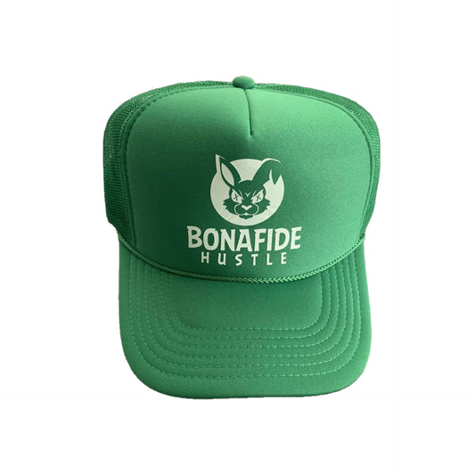 Green and White Trucker Hat