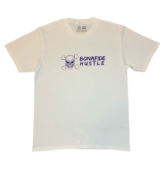 White & Royal Blue Mens T-Shirt